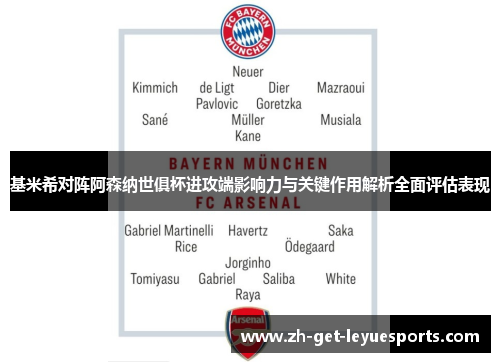 基米希对阵阿森纳世俱杯进攻端影响力与关键作用解析全面评估表现 基米希对阵阿森纳世俱杯进攻端影响力与关键作用解析全面评估表现